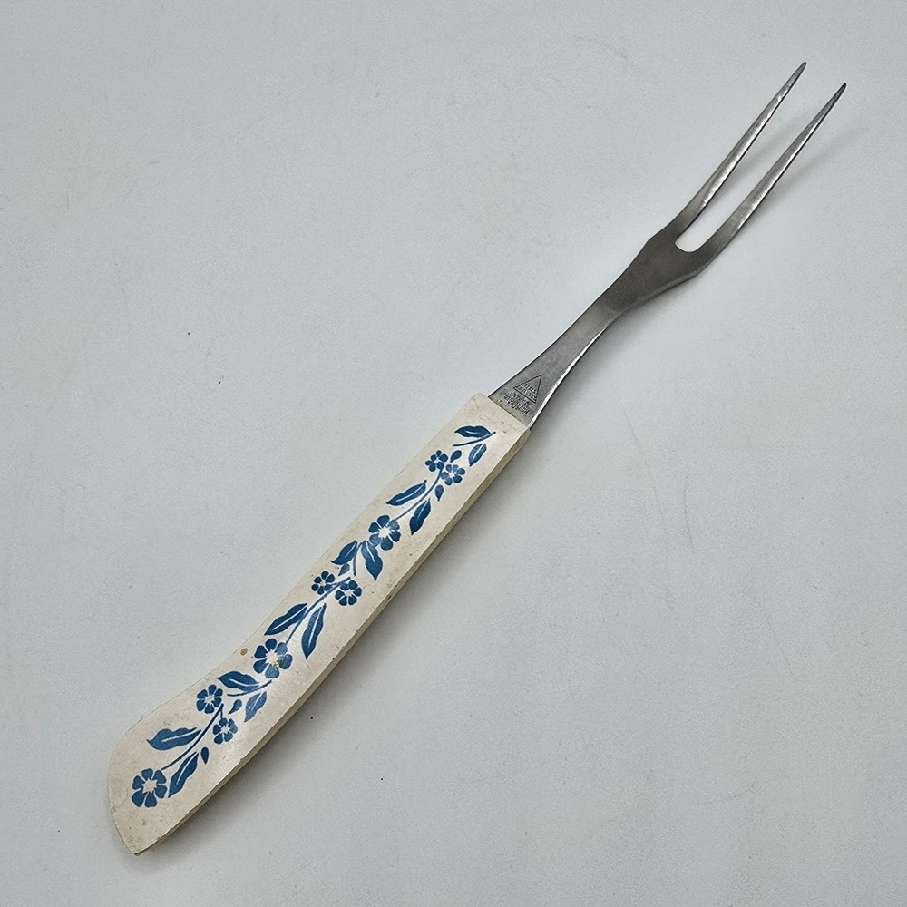 Vintage Replacement Household Cornflower Blue Serving Meat Fork Japan Utensil‎